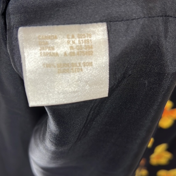 Escada floral silk spaghetti strap dress size 40 - Picture 9 of 9